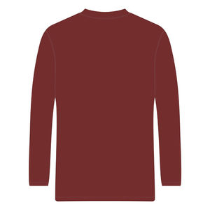 Camiseta de Manga Larga Color Granate para Estudiantes de HBCU, 100% Algodón, Bordado Chenille, Sororidad Griega Delta Divine Nine, Prenda Personalizada - Product Image 3