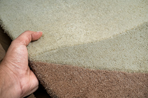 Tapis géométrique en laine tufté à la main, 3400 GSM, tailles personnalisées, tapis tufté pour salon - OEM/ODM d'Inde - Product Image 5