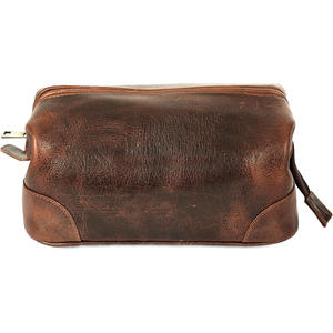 Trousse de Toilette de Voyage en Cuir Géométrique de Haute Qualité avec Fermeture Éclair pour Hommes - Trousse Cosmétique Moyenne pour Salle de Bain en Promotion - Product Image 2