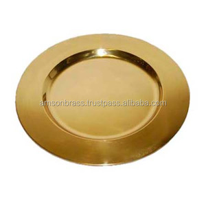 Assiette de chargeur imprimée du fabricant Décoration intérieure Drapeau des États-Unis Impression ronde Assiettes de chargeur en métal - Product Image 4