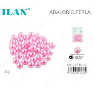 Perle ILAN da 8mm Rosa 20g per Creazione di Gioielli - Product Image 1