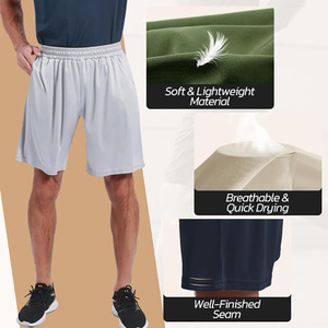 Pantalones Cortos Deportivos de Secado Rápido para Hombre, de Alta Calidad, con Abertura Lateral de 5 Pulgadas, para Gimnasio y Deportes, con Logotipo Personalizado - Product Image 3