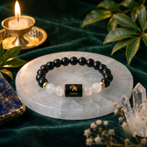 Pulsera de Cuentas con Amuleto de Escorpio (Cuarzo) - Regalo de Aniversario Moderno - Product Image 5