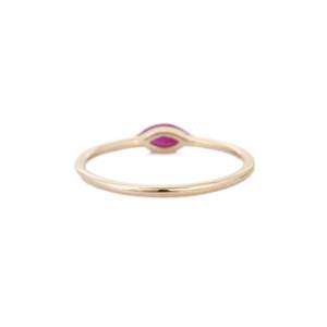 14K Yellow Gold Ruby Statement <b>Ring</b>-Natural Stone <b>Resizable</b> - Product Image 4