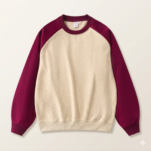 เสื้อสเวตเชิ้ตผ้าฟลีซคอตตอนหนานุ่มคุณภาพสูงแบบไม่มีโลโก้สำหรับผู้หญิงทรงโอเวอร์ไซส์ - Product Image 3