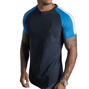 custom made gym UK size us size 95 cotton 5 elastane men's workout sport t shirts for men