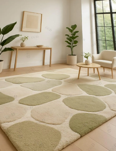 Tapis KNOT RUG fait main, tufté à la main, de haute qualité, motif irrégulier moderne, respectueux de l'environnement, pour salon, chambre d'enfants, hôtels, bureau - Product Image 4