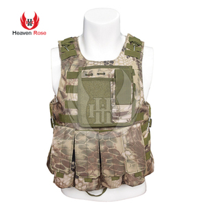 Gilet porte-plaques MOLLE camouflage multi-poches réglable pour homme, pour activités de plein air, paintball et sport, vente en gros B2B - Product Image 1