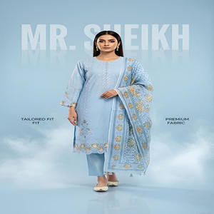 Trajes listos para usar al por mayor para damas, kameez shalwar, trajes listos de tela lawn, trajes de Faisalabad, trajes listos de alta calidad en tallas grandes. - Product Image 1