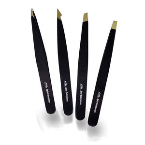 Kit de Pinzas para Cejas con Estuche de Cuero, Empaque Personalizado, Belleza Profesional, Logotipo Personalizado, Ecológico, Reutilizable, Acero Inoxidable - Product Image 5
