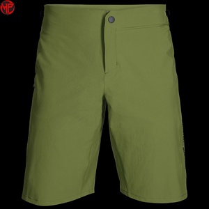Pantalones Cortos de Ciclismo de Montaña Personalizados para Hombre, Color Verde, Protección para las Rodillas, Ajustados, de Poliéster - Product Image 4