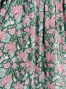 Femmes filles imprimé pur coton Maxi robe indien bloc imprimé décontracté été soirée à la mode en gros longue Midi en vrac - Product Image 2