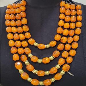 Fashion Vintage Geometric Resin Beaded <b>Necklace</b> Set Colorful Handmade <b>Statement</b> Jewelry Unisex Boho Chic Party Wear Accessories - Product Image 6