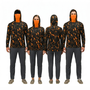 Vêtements de pêche, chemise à capuche performante, sublimation personnalisée, vêtements de sport d'extérieur pour hommes et femmes, vêtements légers à séchage rapide - Product Image 6