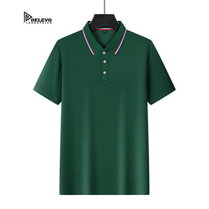 Camiseta Polo Blanca de Manga Corta para Hombre de Relevo Industries, Color Sólido, Logotipo Bordado, Talla Grande, Algodón - Product Image 3