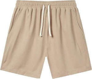 Pantalones Cortos de Felpa para Hombre, 100% Algodón, Cintura Elástica, Estilo Básico - Product Image 1