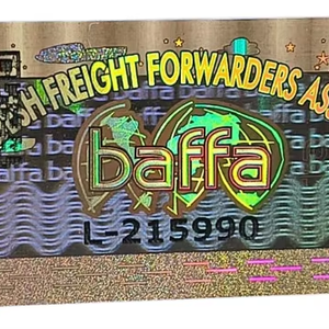 ฉลากกระดาษกาวโฮโลแกรมสีทองแบบกำหนดเองได้ พร้อมดีไซน์การตีเลขคู่ สำหรับธุรกิจ ช้อปปิ้ง ฉลากดิจิเทค P4 BD - Product Image 1