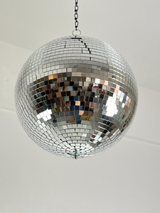 Jumbo Silver Disco <b>Ball</b> with Hanging Ring for Easy Installation Huge <b>Mirror</b> <b>Ball</b> Reflective Mosaic Party Decoration Event Venue - Product Image 2