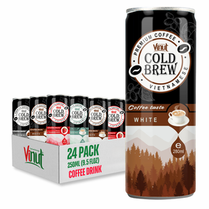 Etiqueta privada VINUT Vietnam 250ml Cold Brew Arabica Non-GMO Lácteos y sin gluten Servicios OEM Muestra gratis Precio de fábrica - Product Image 1