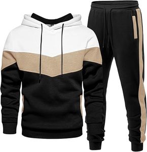 Ensemble de survêtement pour homme, 2 pièces, sweat-shirt à capuche décontracté et pantalon de jogging, tenue de sport - Product Image 1
