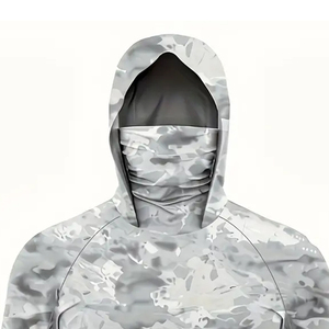 Sweat à capuche chaud pour homme, idéal pour la pêche et la chasse en extérieur, en polaire, personnalisable, à manches longues, boutonné, séchage rapide, OEM - Product Image 6