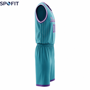 <b>Basketball</b> Uniform Sets Quick Dry Breathable Plus <b>Size</b> Printed Design Wholesale High Quality Custom 100% Polyester - Product Image 3