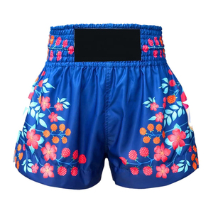 Shorts de Muay Thai de alta calidad con estampado por sublimación, logotipo y diseño personalizados, cómodos shorts de Muay Thai. - Product Image 1