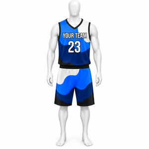 Uniforme de basket-ball 100% polyester, design personnalisé, logo, nom et numéro de l'équipe, uniformes de basket-ball respirants - Product Image 4