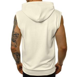 Débardeur à capuche sans manches pour hommes, idéal pour la gym, le fitness et la musculation, service OEM disponible - Product Image 4