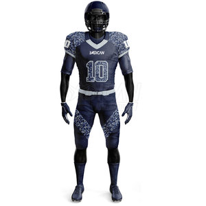 Uniformes de football américain de haute qualité en gros, tailles et couleurs personnalisées, commandes en gros acceptées pour les écoles/les clubs/les équipes, 100% - Product Image 2