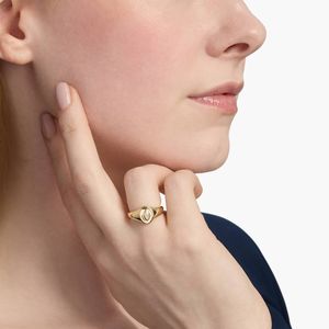 14K Yellow Gold Marquise Cut Lab Grown Diamond <b>Signet</b> <b>Ring</b> - Product Image 2