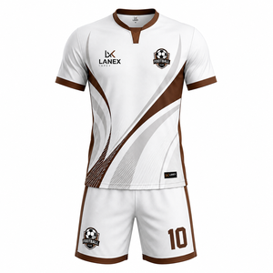 ชุดฟุตบอลแบบซับลิเมชั่นสั่งทำพิเศษสำหรับผู้ชาย เสื้อ กางเกง ถุงเท้า ชุดเต็มรูปแบบ ระบายอากาศ แห้งเร็ว ชุดกีฬาสำหรับฝึกซ้อมทีม - Product Image 1