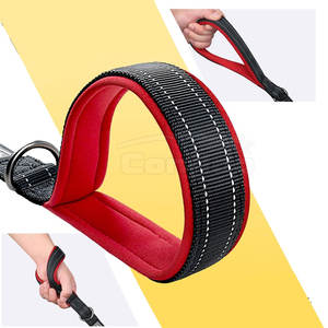 Laisse réfléchissante pour animaux de compagnie, sangle haute visibilité avec poignée confortable, clip métallique sécurisé pour les promenades nocturnes et les voyages - Product Image 6