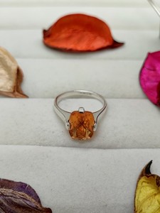 Bague en Quartz Jaune Céleste pour Femme, Bijou Élégant en Pierre Précieuse, Bague Dorée Scintillante pour Mariage, Fête, Cadeau pour Femme - Product Image 6
