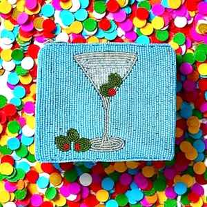 Classic Glass Beads Coin Purse Makeup Bag with Customizable Color Wedding or Party <b>Gift</b> for Her MS Handicraft Model Ms-wc-001 - Product Image 1