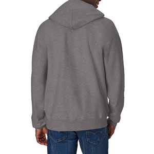 Sudadera con Capucha para Hombre, Color Sólido, Corte Regular, Felpa de Algodón, Informal, para Otoño, con Bolsillo Delantero y Capucha con Cordón Ajustable - Product Image 5