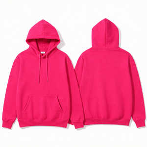 เสื้อฮู้ดดี้โอเวอร์ไซส์ทรงหนา 450GSM ผ้าโพลีเอสเตอร์/เรยอนคุณภาพสูง เป็นมิตรกับสิ่งแวดล้อม พิมพ์ลายโลโก้ด้านหน้าตามสั่ง แบบเรียบ หนา ทนทาน สไตล์ไฮสตรีท - Product Image 5