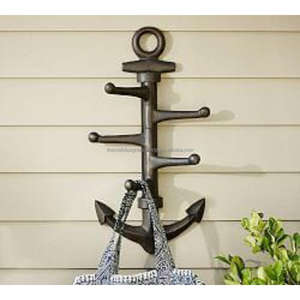 Crochet monobloc en fonte queue de baleine serviettes crochets pour mur décoratif multifonction Design rustique crochets de ferme - Product Image 2