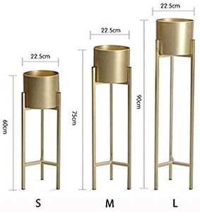 Support de plante en métal moderne conçu pour la décoration de jardins intérieurs et extérieurs, entrée de maison, patio, balcon, présentoir - Product Image 5