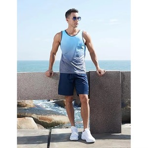 Prix de gros – Débardeur homme au design optimal, sans manches, respirant, séchage rapide, col en V, tenue décontractée pour le fitness, haute qualité, personnalisable - Product Image 5