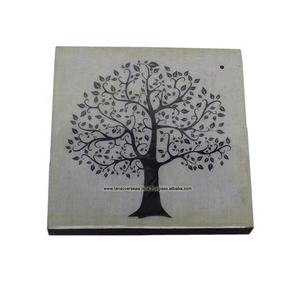 Palo de incienso de madera personalizado, soporte de incienso cuadrado con patrón de árbol, venta al por mayor - Product Image 1