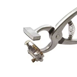 คีมสักสัตว์เลี้ยงคุณภาพดีที่สุด ทำจากสแตนเลสสตีล ใช้ซ้ำได้ สำหรับสัตว์ขนาดเล็ก เช่น กระต่าย หมู  ปรับแต่งได้ - Product Image 2