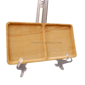 Plateau rectangulaire en bois de haute qualité, multi-formes, écologique, antibactérien, compatible lave-vaisselle, fabriqué au Vietnam - Product Image 6