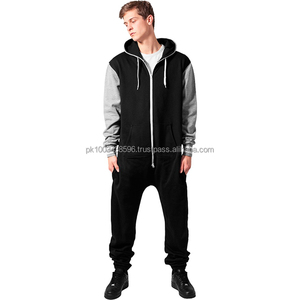 Combinaison unisexe de luxe décontractée en polaire pour homme, pyjama sans pieds à capuche, grande taille, combinaison adulte, chaude et respirante pour l'hiver, brodée - Product Image 2
