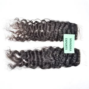 100% naturel brut indien crépus noir couleur HD fermeture ondulé 8-32 pouces vendeur vierge cuticule aligné extensions de cheveux humains - Product Image 3