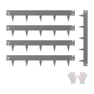 Bordure de paysage en acier gris foncé résistant à la rouille 5 paquets de bordure de 39x3 pouces - Product Image 1