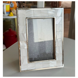 Handmade Mother Of Pearl Inlay Vine <b>Photo</b> <b>Frame</b> <b>Black</b> Mosaic Shell Picture <b>Frame</b> For Tabletop Home Decor Wholesale OEM Supplies - Product Image 6