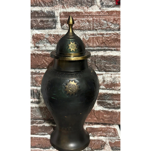 Pot à gingembre décoratif élégant en métal avec couvercle, pot à épices de luxe, récipient de rangement pour aliments, support pour pot à miel pour cuisine, à prix réduit - Product Image 3