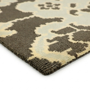 Charcoal <b>Grey</b> Ivory Wool Floral <b>Rug</b> Large Botanical Pattern Non-Slip Eco-Friendly Area <b>Rug</b> for Living Room Bedroom Hotel - Product Image 6
