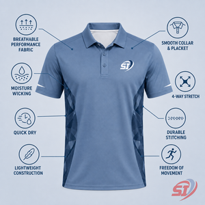 Polo Deportivo Geométrico para Hombre, Ligero y de Primera Calidad, Personalizable para Equipos - Product Image 6